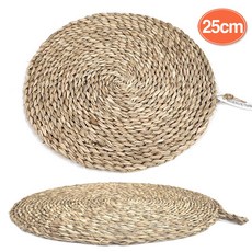 짚 맷방석 25cm / 옥잠화맷방석 옥잠화매트 옥잠방석 옥잠매트 짚방석 방석 멧방석 천연초매트