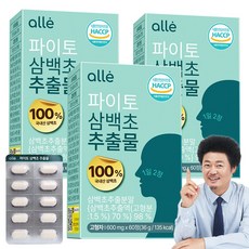 삼백초 추출물 식약청 HACCP 인증 국산 100% 파이토 알레, 3개, 60정 3개, 60정