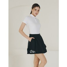 듀빅 DV 듀빅 여성 메쉬 셔링 Y카라 반팔티셔츠 DF2WTS134WH