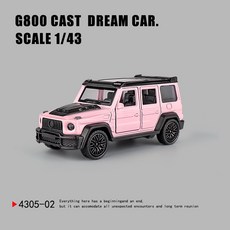 DFMEI 三開門Rross-Country合金仿真越野跑車模型兒童回力玩具小汽車, 如圖, 粉色-G800【袋裝】