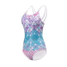 ZOKE 兒童泳衣三件組，含泳鏡與泳帽，亮片設計