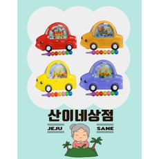 자동차워터링게임+꼬치 색연필 세트 자동차 게임 스마일 색연필 구디백 제주 산이네 상점 추천 생일 답례품 단체 어린이집 학교, 1개