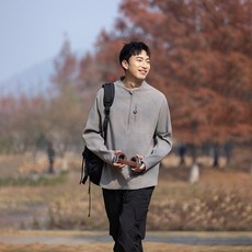 투니스 남성 스포츠 반집업 아웃도어 긴소매 티셔츠