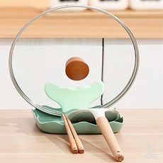 바름소 국자냄비뚜껑거치대받침대 냄비뚜껑받침대, 핑크