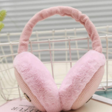 루체트리 귀마개 방한 핑크 귀도리 겨울 귀돌이 접이식 보온 귀덮개 스포츠 운동 등산 낚시 자전거