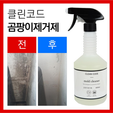 클린코드 초강력 곰팡이제거제 벽 벽지 화장실 베란다 실리콘 창틀 욕실 결로, 1개, 650ml