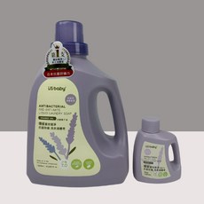 優生 嬰兒植淨抗菌防螨洗衣液體皂 罐裝 1200ml+100ml 鼠尾草海鹽香氛, 1個, 100ml體驗瓶