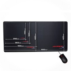 HyperX Fury S 復仇女神 復仇之燄 電競滑鼠墊 CSGO鎖邊設計，精準控制，防滑耐用, 復仇女神M號