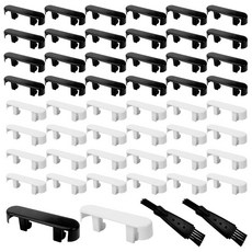 창문 물구멍 막이 방충망 재사용 창틀 벌레막이 창문 벌레 차단 틈막이 48개(블랙 흰색) 벌레 먼지 빗물 방지 구멍 없음