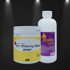 웰화이트닝 셀프 블랙빼기 탈색약 100g 산화제 300ml, 1개