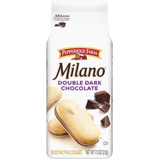 Pepperidge Farm Milano Double Dar Pepperidge Farm Milano Double Dark Chocolate Cookies 7.5 OZ Bag (, 212g, 1개