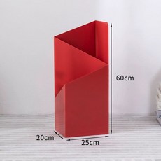 모던 인테리어 우산꽂이 화이트 우산통 철제 업소용, 레드, 1개