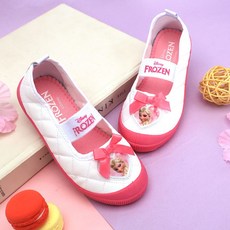 프리프리스 슈즈 겨울왕국 핑크퀄팅 실내화