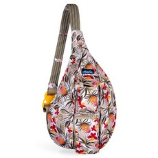 KAVU 오리지널 로프 슬링백 크로스바디 퍼플 이카트_159073, 트로피플로랄_159073