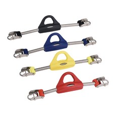 游龍潛水 PROBLUE AC-26-20 304SS不銹鋼彈簧蛙鞋帶, 黑,S