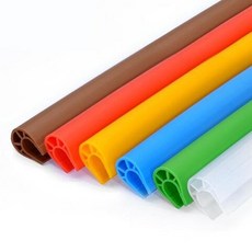 85143 U형모서리보호대2m(하늘-단종)(투명-9/18출고가능), 밤색, 1개