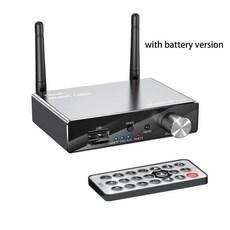 블루투스 5.3 6-in-1 디지털-아날로그 컨버터 수신기 송신기 광/동축/AUX/RCA/USB/TF DAC 무선 오디오 어댑터, with battery