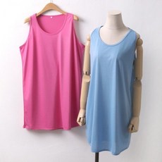 중년 여성용 임부 롱 나시 베이직 망고 컬러 임산부 puu+80342mB