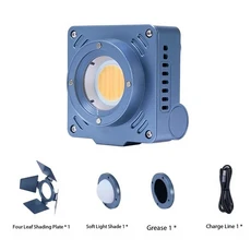 ZSYB W20B COB 포켓 라이트 1800mAh 2700-6500K Youtube Tik 용 모바일 카메라 채우기, 02 blue