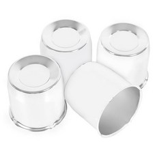 4피스 13.1cm(5.1x2.54cm) 트레일러 휠 센터 캡 13.1cm(5.1x2.54cm) 센터 보어 트럭 SUV RV 휠 림 트레일러 탄소강 푸시 스루 12.7cm(5x, 5.15" Center Hole, 5" Height