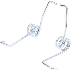 2.5mm 걸레 꼬임 스프링 양동이 회전 풀백 수리 스프링 발 페달 스텝 온 기구용 2개(1개 오른쪽), 1개 오른쪽, 은색