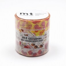 莫莫日貨 2020 mt Christmas 梅田阪急SOUQ限定和紙膠帶三卷套組 MT03K094 聖誕節裝飾手帳必備, 1個