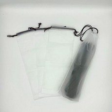 우산 방수 커버 파우치(5P) 우산봉투 우산비닐커버 우산파우치 반투명우산파우치, 없음