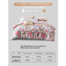 차차에이전시 양모이불 양털 극세사 프리미엄 양모, 사계절 이불 프린트