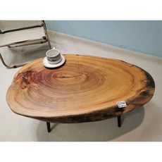 원목 우드 슬랩 테이블 좌식 다다미 와비사비 INS 감성 일본식 인테리어 거실 소형, Z3144 83-48-36.5(6.5T)