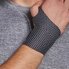 Arras손목보호대 초슬림 압박 아대 밴드 엄지 손가락 스트랩, 블랙