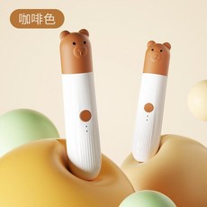 USB電動靜音寵物磨甲器 LED燈寵物指甲修剪器, 咖色 - 小熊磨甲器, 1個