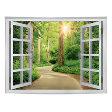 Raon To You清爽的窗景大型掛毯, 5233