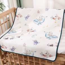 VANLUEE 隔尿墊 棉 水洗a類 嬰幼兒, 1個, 80*100cm海底