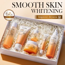 SADOER 嫩滑亮膚身體護理套裝6件組 深層滋潤 亮白膚色 持久保濕 呵護全身肌膚, 1組