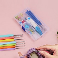 DIY 뜨개질 바늘 53P 골무 줄자 버클 가위 풀세트