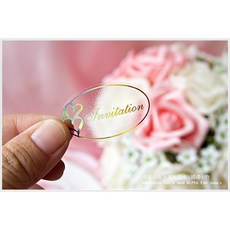 Invitation 喜帖婚卡 封口貼紙 婚禮小物, 100個