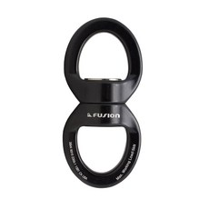 퓨전 클라이밍 델타 스위블 웹 트리 스윙 테라피 에어리얼 댄스 스피너 행거 암벽 등반 행잉 해먹 FP8300BLKBLK, Dual Oval Rings, Dual Oval Rings