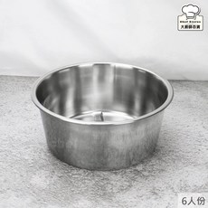 大廚師百貨 304不鏽鋼電鍋內鍋湯鍋 - 台灣製造，安全耐用，多用途料理好幫手, 1個, 6人份