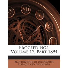 (영문도서)Proceedings Volume 17 Part 1894 Paperback, Nabu Press, English, 9781286296912