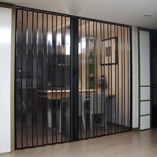 투명5종 자바라 홀딩도어 중문 접이식문 칸막이 방풍커튼