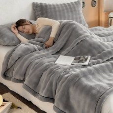 CIVILEE 정전기방지 극세사 밍크 담요 포근한 겨울 침실 거실 이불