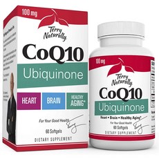 Terry Naturally 還原型輔酶Q10無麩質軟膠囊 100mg, 1個, 60 件
