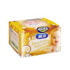 飄香 嬰兒漢式爽身粉 嬰兒爽身粉 台灣製造 附粉撲, 100g, 1個, 嬰兒爽身粉(珍珠限定款)