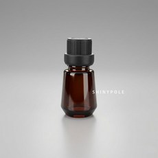 샤이니폴 갈색 유리병 드롭퍼 12ml 오일 공병 소분 항아리모양, 1개, 갈색병