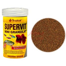 Tropical SUPERVIT MINI GRANULAT 緩沉型微粒飼料, 1個, 燈科.孔雀魚滿漢全餐100ml