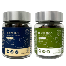 메디펫케어 강아지 눈 백내장 눈물자국 루테인 미코펫 비전, 1세트, 눈물개선/눈건강+장건강, 120g