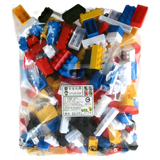 旭陽教育用品社U.S.L遊思樂 小顆粒小OK積木 益智拼裝積木300PCS 台灣製安全玩具, 混合顏色, 1個