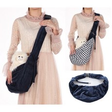 애완동물 외출 크로스 애완동물 가방 휴대용 조절 어깨끈 양면 등 애완동물 고양이 개 가방, 짙은 남색, 1개