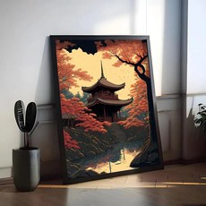 아트 건축 미학 그림 서예 벽 예술 인쇄물 거실 침실 사무실 홈 데코 선물, D. 30X40cmFrameless