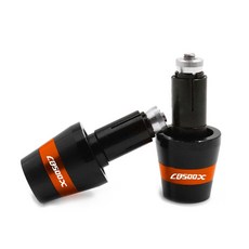 오토바이 손잡이 2019 X CNC 2017 핸들 호환 500X 그립 CB500X CB500 캡 엔드 CB 2018 혼다 바 플러그, Orange, 1개